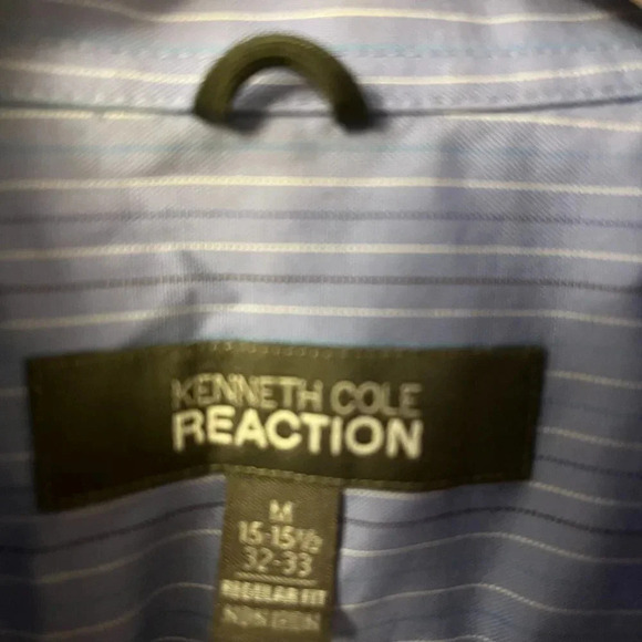 Men's Kenneth Cole Reaction Shirt in Navy Blue in size M - Picture 2 of 6